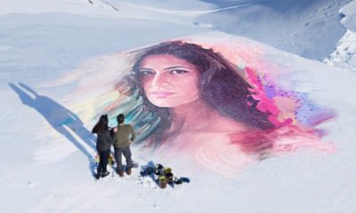 Salman Khan draws a portrait of Katrina Kaif Dil Diyan Gallan