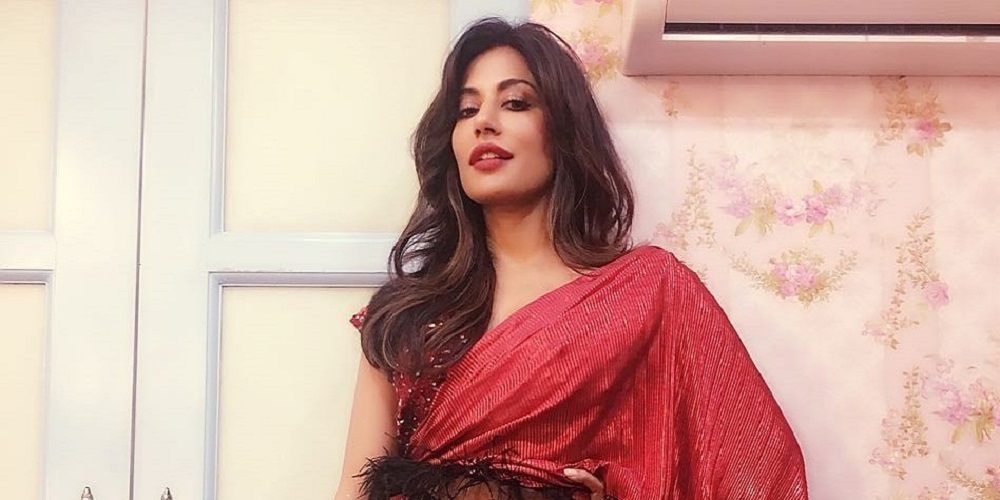 Chitrangada Singh redefines a saree with a slit and furry belt