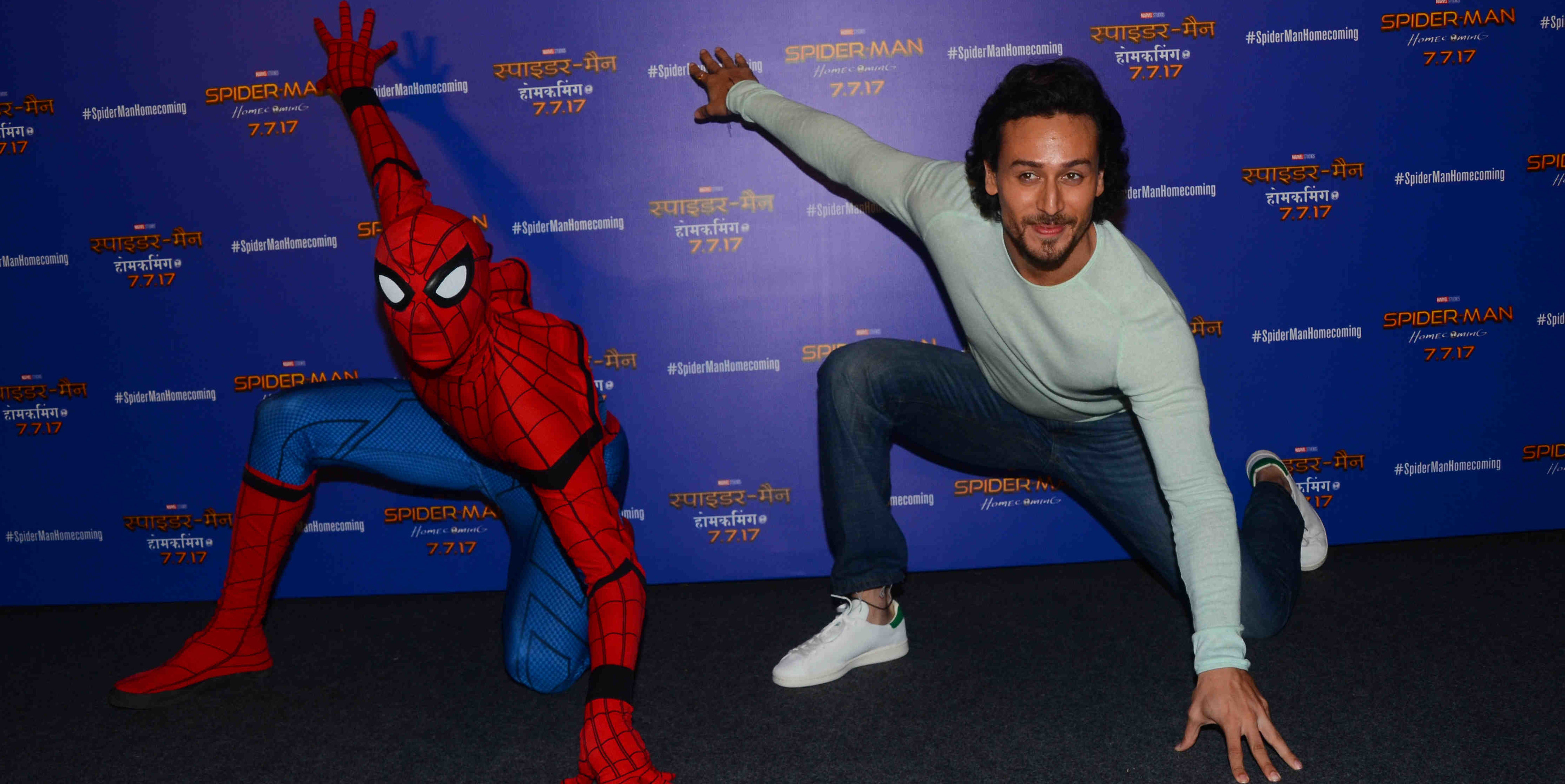 Tiger Shroff lends his voice for his favourite childhood superhero  Spider-Man - Bollyworm