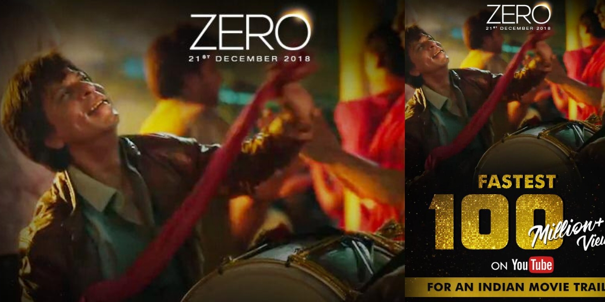 Shah Rukh Khan S Zero Trailer Breaks Yet Another Record Bollyworm